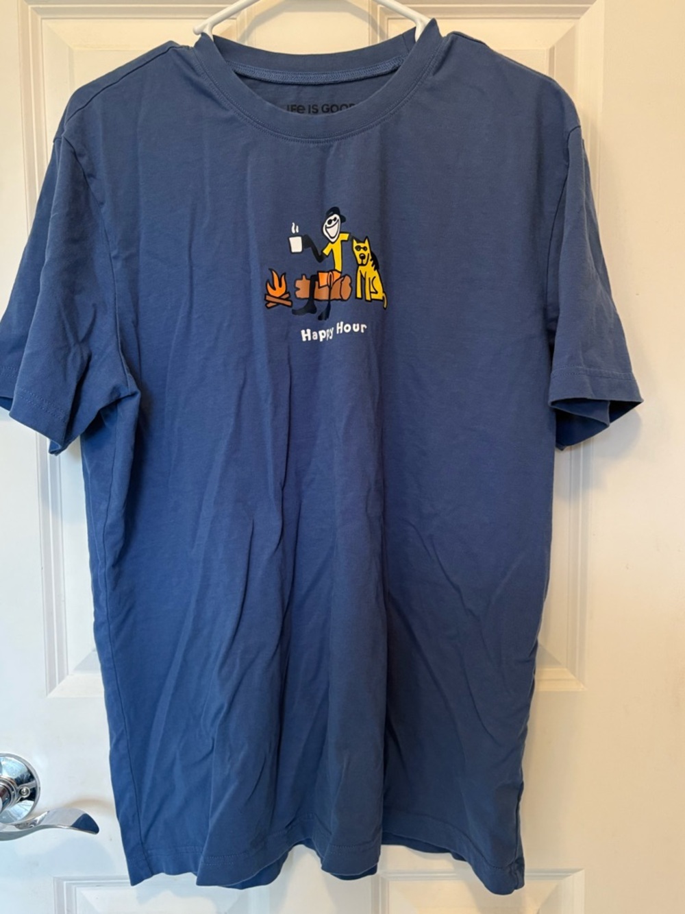 Life is Good Men's Happy Hour Jake Camping Short Sleeve Crusher Tee - Picture 2 of 6